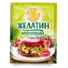 Желатин харчовий марка 15г ТМ "Монік"25 шт.ящ.